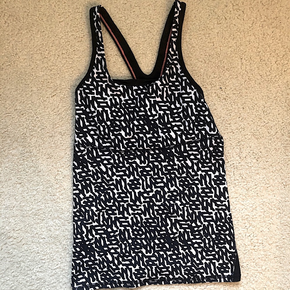 Lululemon Patterned Work Out Tank